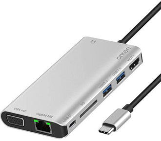 (8 IN 1) Onten OTN-9591B 8 in 1 Multifuntion Type C Hub (8 IN 1) Onten OTN-9591B 8 in 1 Multifuntion Type C Hub